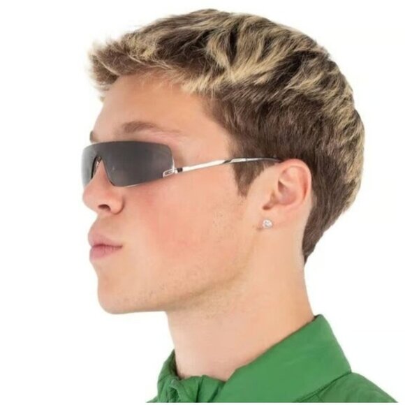 NEW GUCCI SUNGLASSES BLACK GREY UNISEX EYEWEAR GUCCI - Picture 3 of 4